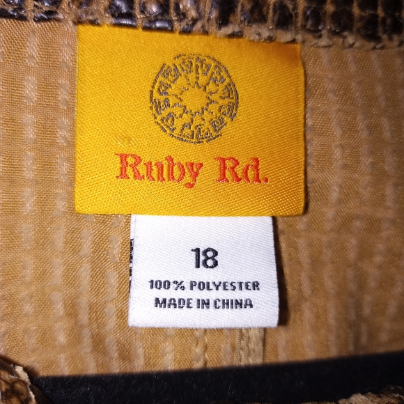 Ruby Road Women's Faux Animal Print Jacket - Picture 6 of 9